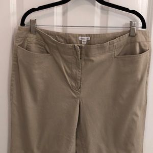 Khaki Ankle Pants
